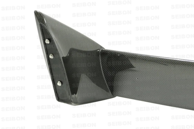 Seibon 03-05 Mitsubishi Lancer EVO VIII/IX OEM Carbon Fiber Rear Spoiler - Back View