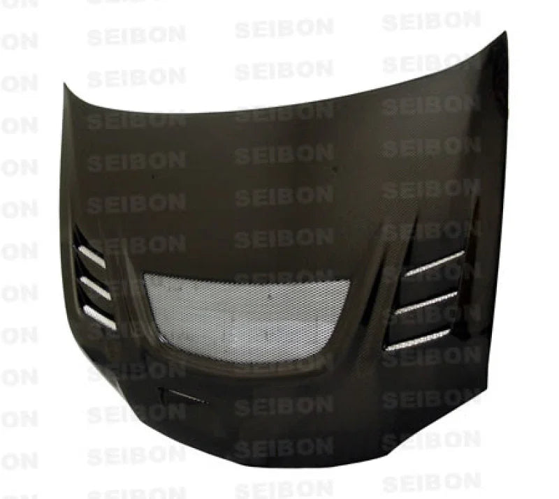 Seibon 03-07 Mitsubishi Evo 8 & 9 CW Carbon Fiber Hood - Main Product View