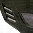 Load image into Gallery viewer, Seibon 03-07 Mitsubishi Evo 8 &amp; 9 CW Carbon Fiber Hood - Back View