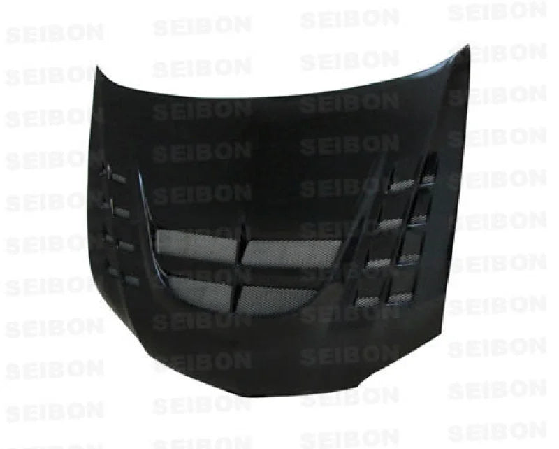 Seibon 03-07 Mitsubishi Evo 8 & 9 CW II Carbon Fiber Hood - Side View