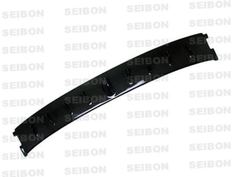 Seibon 03-07 Mitsubishi Evo  8 & 9 Carbon Fiber Rear Fin Spoiler - Detail View