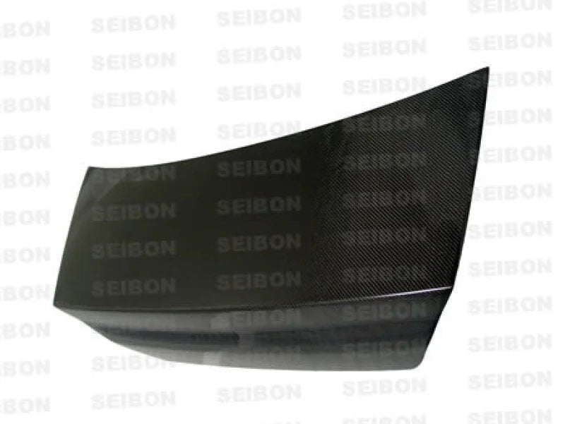 Seibon 03-07 Mitsubishi Evo 8 & 9 OEM Carbon Fiber Trunk Lid - Detail View