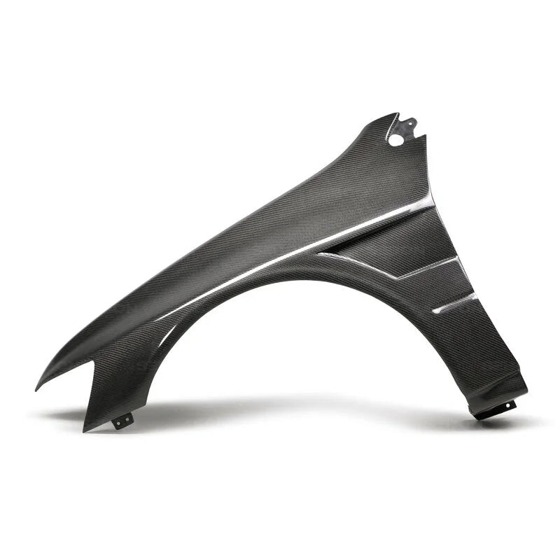Seibon 03-07 Mitsubishi Evo 8 & IX 10mm Wider Carbon Fiber Fenders - Main Product View