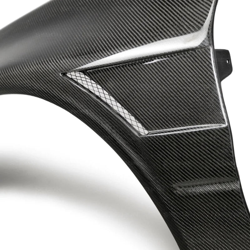 Seibon 03-07 Mitsubishi Evo 8 & IX 10mm Wider Carbon Fiber Fenders - Additional View 5