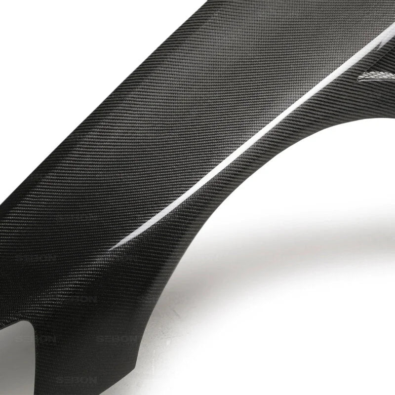Seibon 03-07 Mitsubishi Evo 8 & IX 10mm Wider Carbon Fiber Fenders - Additional View 6