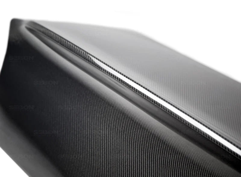 Seibon 03-07 Mitsubishi Lancer Evo 8 & 9 CSL-Style Carbon Fiber Trunk Lid - Back View