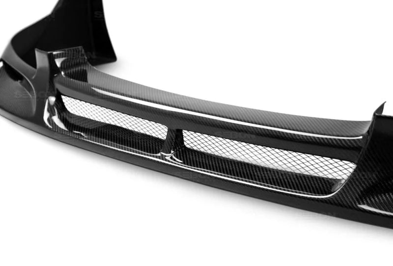 Seibon 04-05 Subaru WRX/STI CW Carbon Fiber Front Lip - Back View