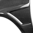 Load image into Gallery viewer, Seibon 04-05 Subaru WRX/STi 10mm Wider Carbon Fiber Fenders - Installation View