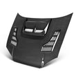 Load image into Gallery viewer, Seibon 04-05 Subaru WRX/STi CW Carbon Fiber Hood - Side View
