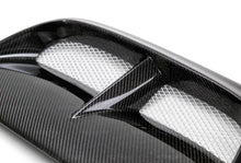 Load image into Gallery viewer, Seibon 04-05 Subaru WRX/STi CW Carbon Fiber Hood Scoop - Only Fits OEM Hoods (Not Seibon Hoods) - Detail View