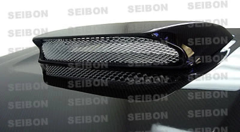 Seibon 04-05 Subaru WRX/STi OEM Carbon Fiber Hood - Back View