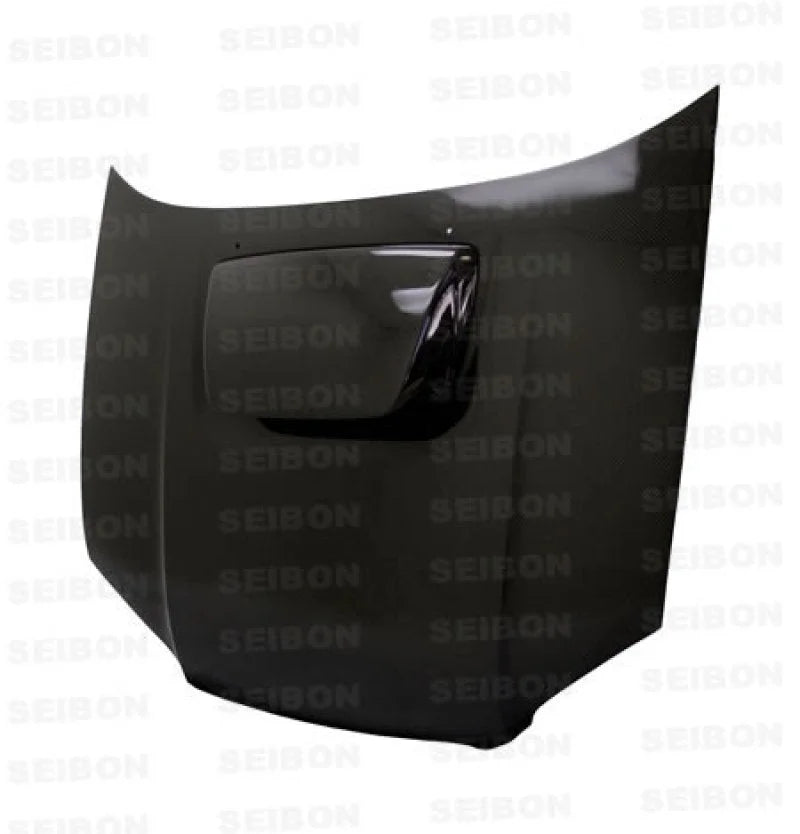 Seibon 04-05 Subaru WRX/STi OEM Carbon Fiber Hood - Installation View