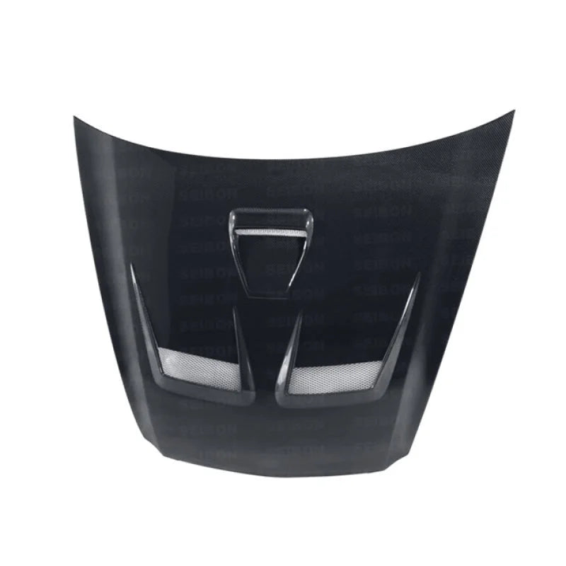 Seibon 04-08 Acura TL CW-Style Carbon Fiber Hood - Back View