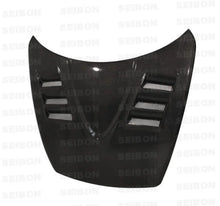 Load image into Gallery viewer, Seibon 04-08 Mazda RX8 TS Carbon Fiber Hood - Main Product View