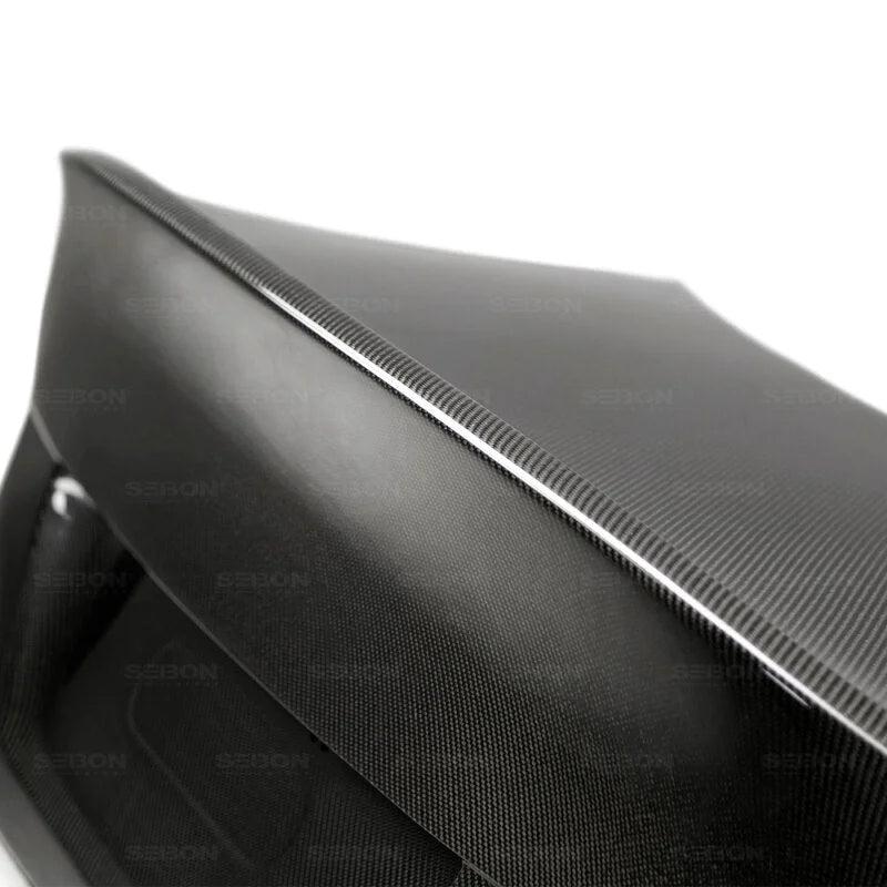 Seibon 04-10 BMW E60 5-Series CSL-Style Carbon Fiber Trunk/Hatch - Installation View