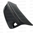Load image into Gallery viewer, Seibon 05-08 BMW E90 (Fits 2008 M3 Only) 3-Series 4dr CSL Carbon Fiber Trunk Lid - Detail View