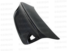 Load image into Gallery viewer, Seibon 05-08 BMW E90 (Fits 2008 M3 Only) 3-Series 4dr CSL Carbon Fiber Trunk Lid - Detail View
