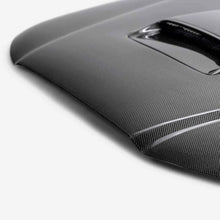 Load image into Gallery viewer, Seibon 05-11 Toyota Tacoma TR-Style Carbon Fiber Hood - Side View