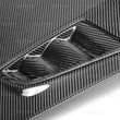 Load image into Gallery viewer, Seibon 06-07 Honda Civic 4 Door MGII-Style Carbon Fiber Hood - Main Product View