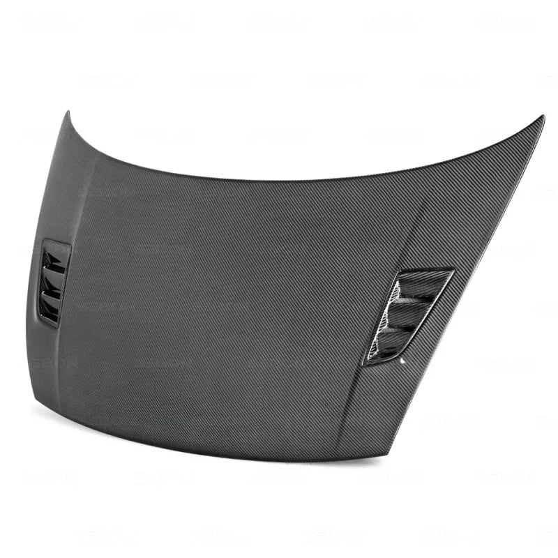 Seibon 06-07 Honda Civic 4 Door MGII-Style Carbon Fiber Hood - Side View