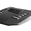 Load image into Gallery viewer, Seibon 06-07 Subaru WRX/STi CW Carbon Fiber Hood - Back View