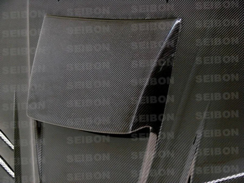 Seibon 06-07 Subaru WRX/STi CWII Carbon Fiber Hood - Side View