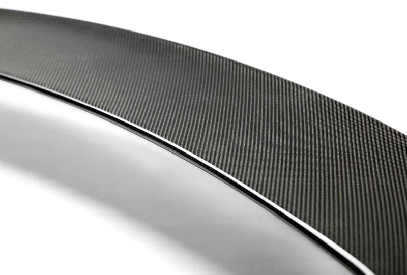 Seibon 06-07 Subaru WRX/STi Carbon Fiber CH Style Rear Roof Spoiler - Installation View