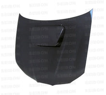 Load image into Gallery viewer, Seibon 06-07 Subaru WRX/STi OEM Carbon Fiber Hood - Side View