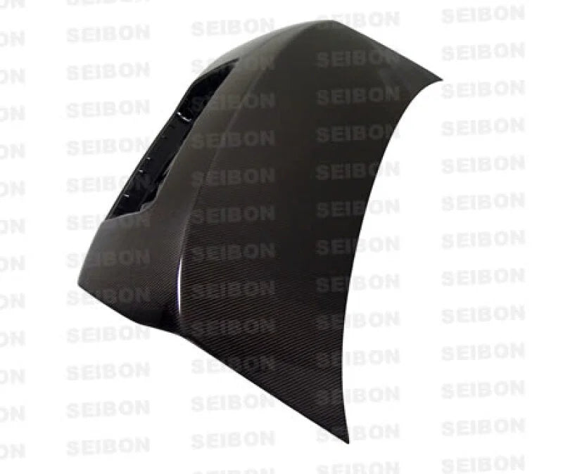 Seibon 06-08 Honda Civic 2DR OEM Carbon Fiber Trunk Lid - Side View