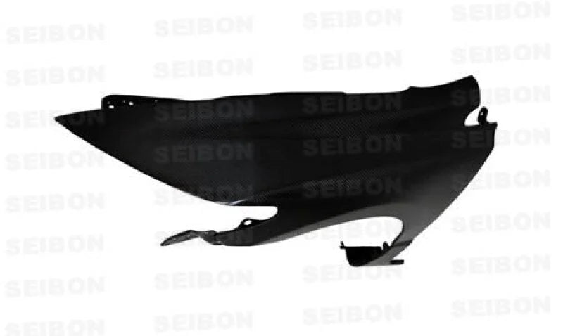Seibon 06-10 Honda Civic 2dr OEM Style Carbon Fiber Fenders (pair) - Installation View