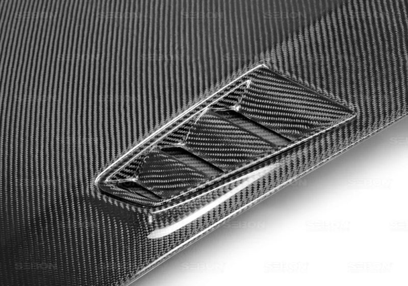 Seibon 06-10 Honda Civic 4 Door JDM / Acura CSX (FD1/2/3/5) MG II Carbon Fiber Hood - Main Product View