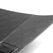 Load image into Gallery viewer, Seibon 06-10 Honda Civic 4 Door JDM / Acura CSX (FD1/2/3/5) MG II Carbon Fiber Hood - Back View