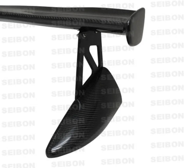 Seibon 06-10 Honda Civic 4DR MG Style Carbon Fiber Rear Spoiler - Detail View