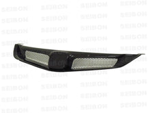 Load image into Gallery viewer, Seibon 06-10 Honda Civic 4Dr JDM / Acura CSX MG-Style Carbon Fiber Grill - Main Product View