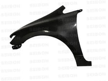 Load image into Gallery viewer, Seibon 06-10 Honda Civic 4dr JDM / Acura CSX Carbon Fiber JDM Model Fenders (Pair) - Back View