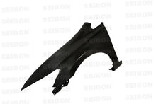 Load image into Gallery viewer, Seibon 06-10 Honda Civic 4dr JDM / Acura CSX Carbon Fiber JDM Model Fenders (Pair) - Installation View