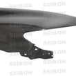 Load image into Gallery viewer, Seibon 06-10 Honda Civic 4dr OEM Style Carbon Fiber Fenders - Detail View
