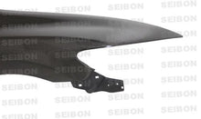 Load image into Gallery viewer, Seibon 06-10 Honda Civic 4dr OEM Style Carbon Fiber Fenders - Detail View