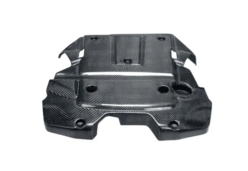 Seibon 07-08 Nissan 350Z Carbon Fiber Engine Cover - Installation View