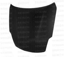 Load image into Gallery viewer, Seibon 07-08 Nissan 350z OEM-style Carbon Fiber Hood - Back View