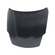 Load image into Gallery viewer, Seibon 07-08 Nissan 350z OEM-style Carbon Fiber Hood - Installation View