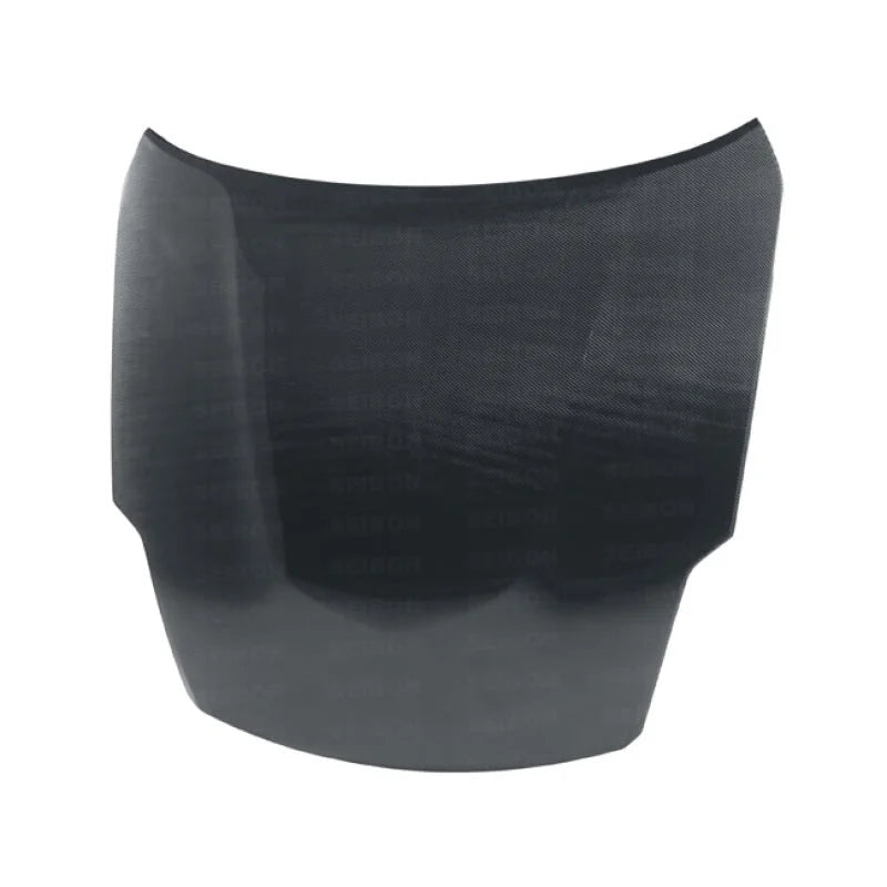 Seibon 07-08 Nissan 350z OEM-style Carbon Fiber Hood - Installation View
