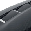 Load image into Gallery viewer, Seibon 07-08 Nissan 350z TS-style Carbon Fiber Hood - Back View