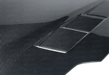 Load image into Gallery viewer, Seibon 07-08 Nissan 350z TS-style Carbon Fiber Hood - Installation View