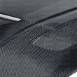 Load image into Gallery viewer, Seibon 07-08 Nissan 350z VT-style Carbon Fiber Hood - Installation View