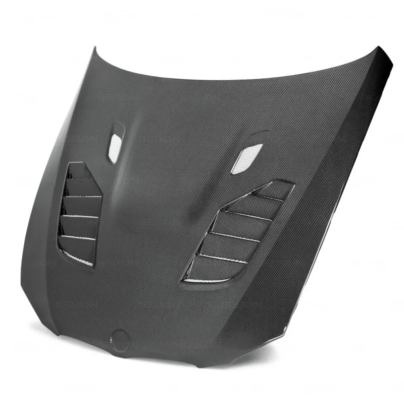 Seibon 07-10 BMW M3 Series 2Dr (E92) CT-Style Carbon Fiber hood - Installation View