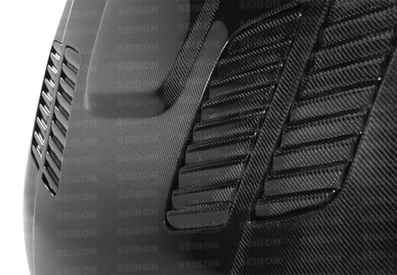 Seibon 07-10 BMW M3 Series 2Dr (E92) GTR-Style Carbon Fiber hood - Installation View