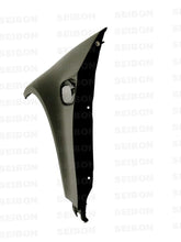 Load image into Gallery viewer, Seibon 07-10 BMW M3 Series 2dr (E92) M3-Style Carbon Fiber Fenders (pair) - Back View