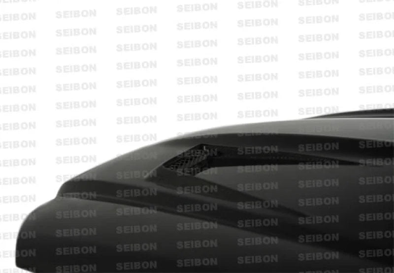 Seibon 07-10 Mercedes Benz C-Class (AMG 63 ONLY) GT-Style Carbon Fiber Hood - Back View
