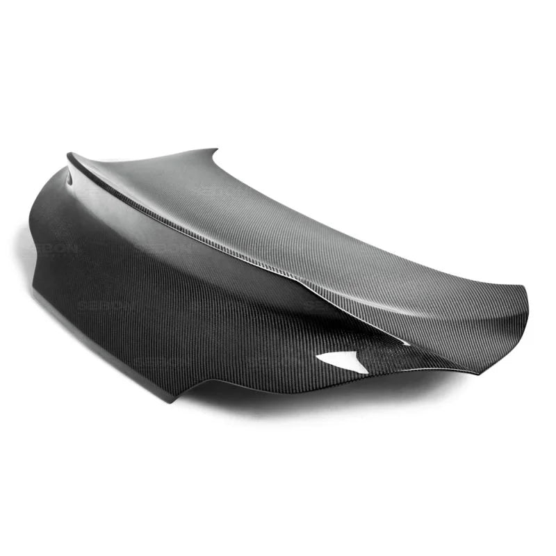 Seibon 08-09 Infiniti G37 2-door C-Style Carbon Fiber Trunk Lid - Side View